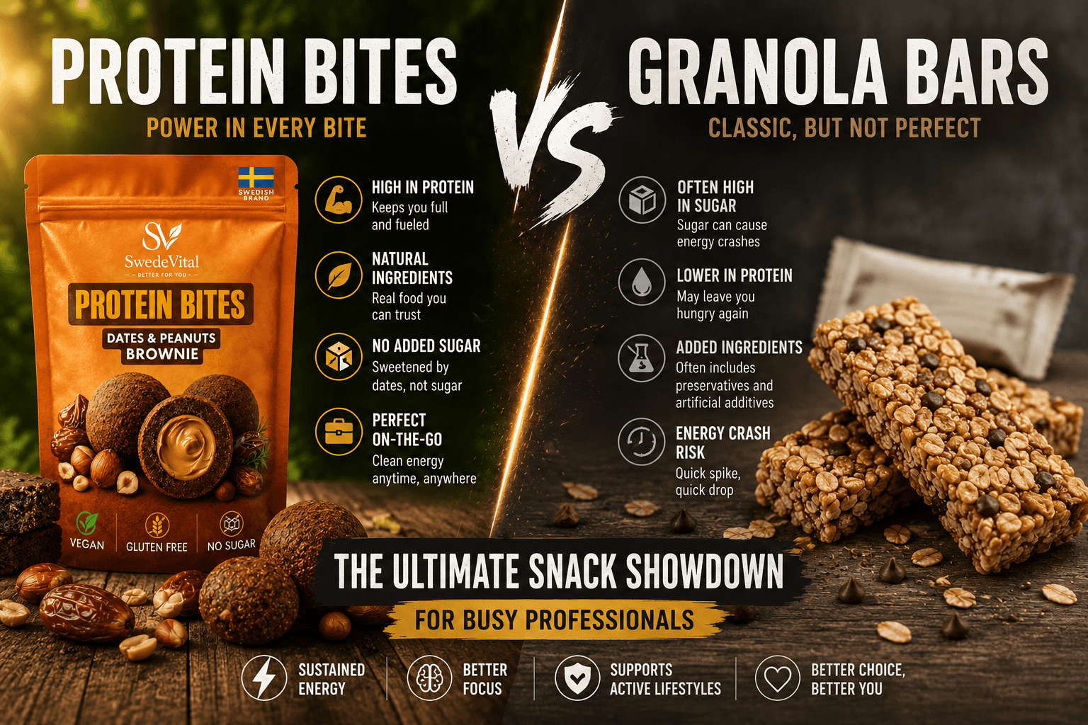 Protein Bites vs Granola Bars: The Ultimate Snack Showdown