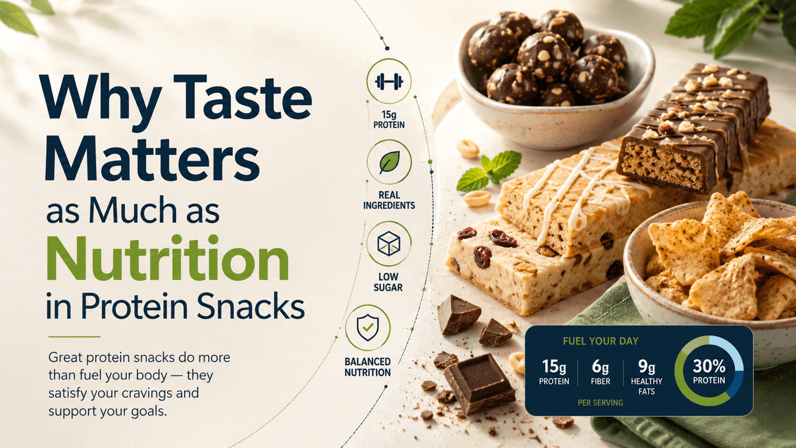 Why Taste Matters as Much as Nutrition in Protein Snacks
